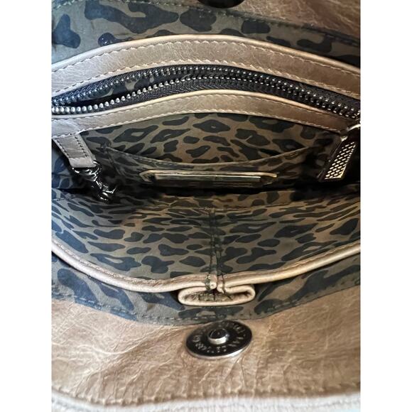 Rebecca Minkoff Python Embossed Curved Bottom Hobo Crossbody Bag - Picture 10 of 13